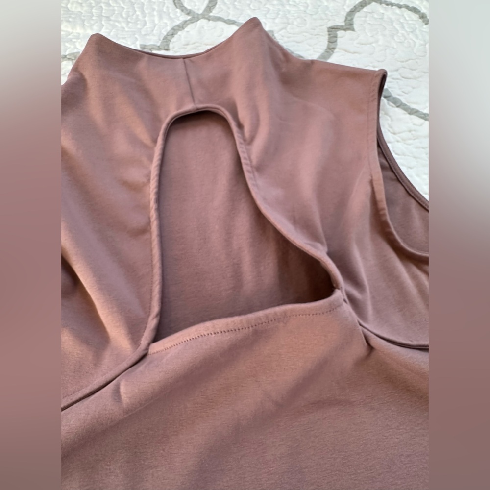 Madden NYC Mauve Jersey High Neck Bodycon Mini Dress Women’s size XL - Picture 8 of 10